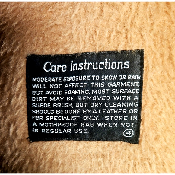 RARE Robert Lewis Vintage 70s Grizzly Shearling Jacket Suede Leather Men’s Size - Picture 11 of 15